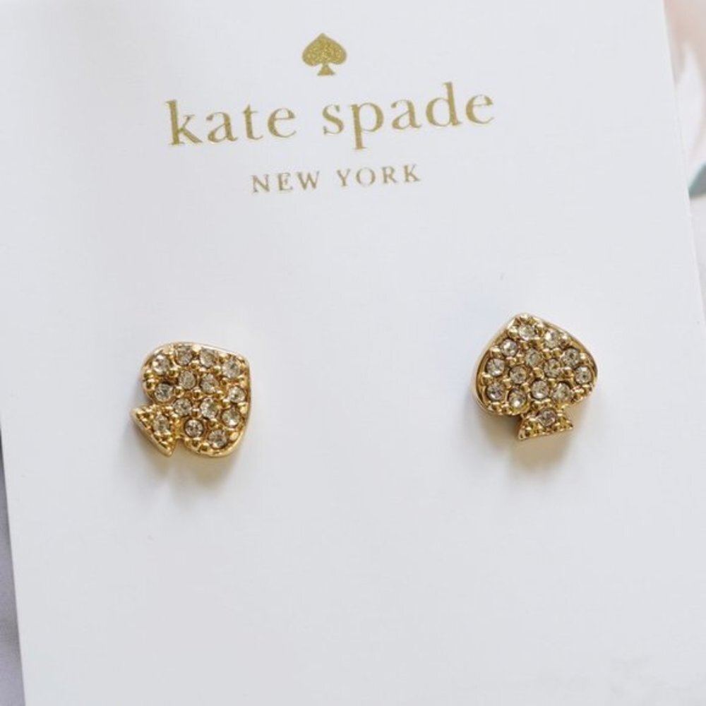 Kate Spade Pave Signature Spade Earrings